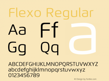 Flexo-Regular Version 1.07 UltraPrecision Font | wf-rip DC20120225图片样张