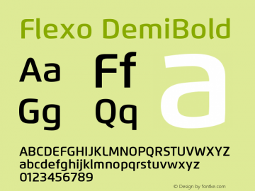 Flexo-Demi Version 1.07 UltraPrecision Font | wf-rip DC20120225图片样张