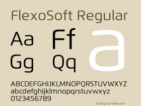 FlexoSoft-Regular Version 1.07 UltraPrecision Font | wf-rip DC20180130图片样张