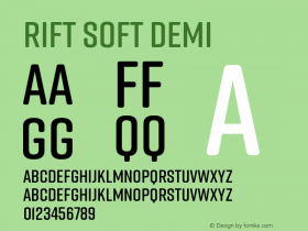 RiftSoft-Demi Version 1.000;PS 001.000;hotconv 1.0.88;makeotf.lib2.5.64775图片样张