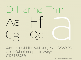 DHanna-Thin Version 1.001 | wf-rip DC20150130图片样张