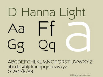 DHanna-Light Version 1.001 | wf-rip DC20150130图片样张