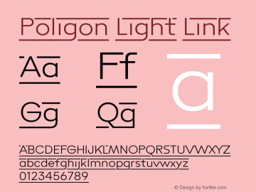 Poligon-LightLink Version 1.000;PS 001.000;hotconv 1.0.88;makeotf.lib2.5.64775图片样张