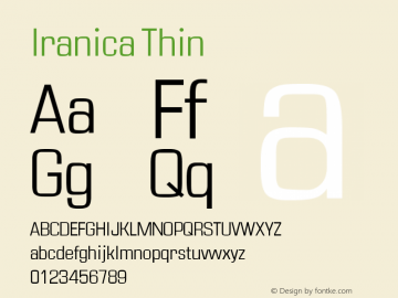 Iranica-Thin Version 1.00图片样张
