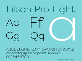 FilsonPro-Light 1.000图片样张