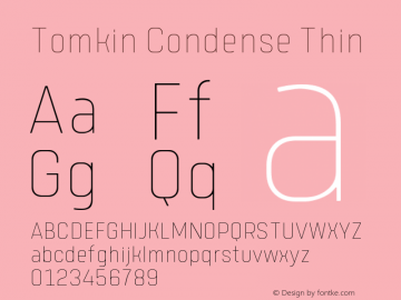 TomkinCondense-Thin Version 1.000 | wf-rip DC20190505图片样张