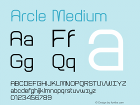 Arcle-Medium 1.000图片样张