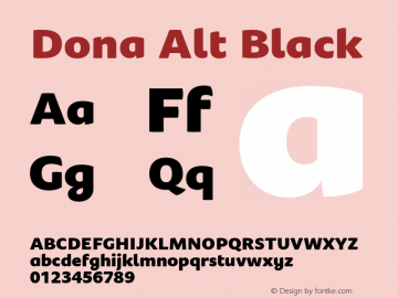 Dona Alt Black Version 1.000 | wf-rip DC20190805图片样张