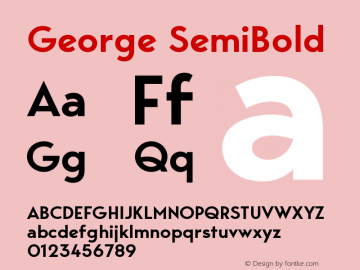 George-SemiBold Version 1.003图片样张