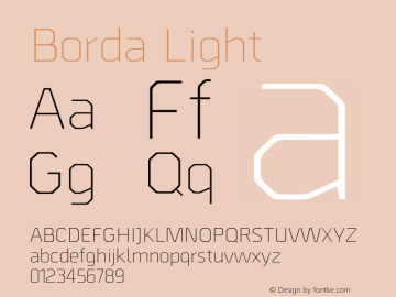 Borda Light Version 001.004 January 2020图片样张