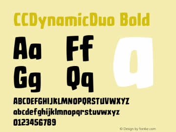 CCDynamicDuo Bold Version 2.000;hotconv 1.0.109;makeotfexe 2.5.65596图片样张