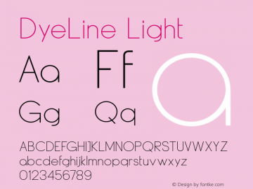 DyeLine-Light 1.000图片样张