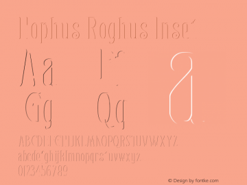 HophusRoghus-Inset Version 1.000;hotconv 1.0.109;makeotfexe 2.5.65596图片样张