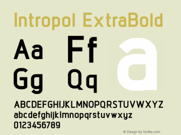 Intropol-ExtraBold 1.000图片样张