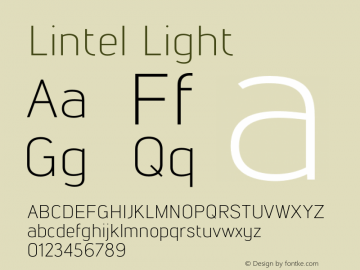 Lintel Light Version 1.001;PS 001.001;hotconv 1.0.70;makeotf.lib2.5.58329图片样张