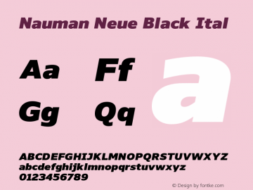 Nauman Neue Black Ital Version 001.001 January 20201图片样张