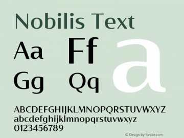 Nobilis Text Version 1.001 | wf-rip DC20180430图片样张