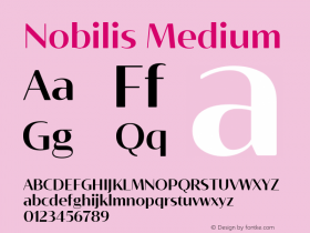 Nobilis Medium Version 1.001 | wf-rip DC20180430图片样张