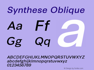 Synthese-Oblique Version 2.001图片样张