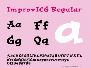 ImprovICG Regular 001.000图片样张