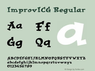 ImprovICG Regular 001.000图片样张