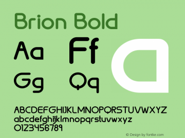 Brion-Bold Version 1.00图片样张