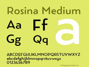 Rosina-Medium Version 1.10图片样张