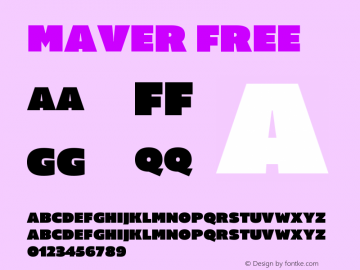 Maver Free Version 1.000;hotconv 1.0.109;makeotfexe 2.5.65596图片样张