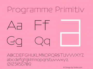 Programme-Primitiv Version 1.000图片样张