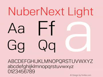 NuberNext Light Version 001.002 February 2020图片样张