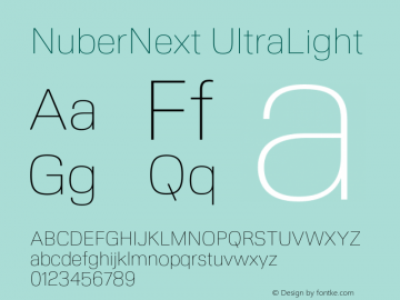NuberNext UltraLight Version 001.002 February 2020图片样张