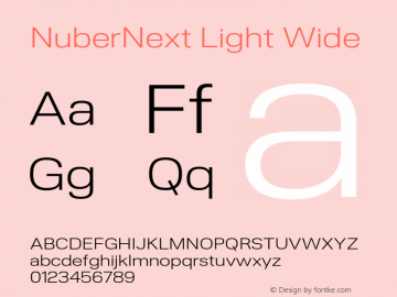 NuberNext Light Wide Version 001.002 February 2020图片样张
