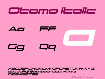 Otomo-Italic 1.000图片样张