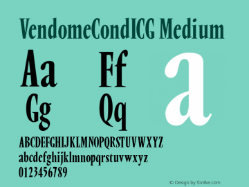 VendomeCondICG Medium 001.000图片样张