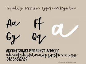 Totally Terrific Typeface Version 1.000图片样张