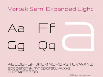 Vartek Semi Expanded Light Version 001.000 November 2020图片样张