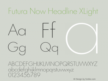 Futura Now Headline XLt Version 1.01图片样张