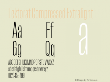 Lektorat Compressed Extralight Version 1.001;hotconv 1.0.116;makeotfexe 2.5.65601图片样张