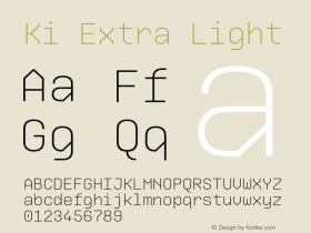 Ki Extra Light 1.000图片样张