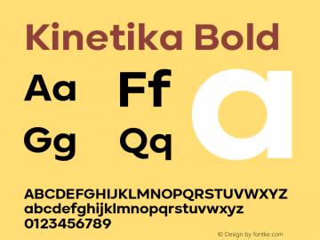 Kinetika Bold 1.000图片样张