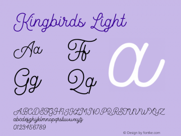 Kingbirds Light 1.000图片样张