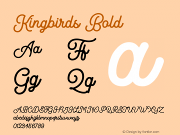 Kingbirds Bold 1.000图片样张