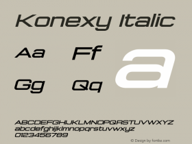 Konexy Italic 1.017图片样张