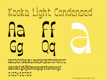 Kooka Light Condensed 1.000图片样张