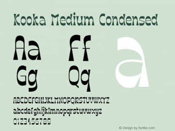 Kooka Medium Condensed 1.000图片样张