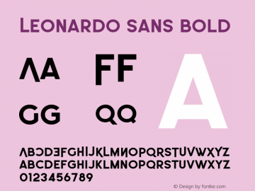 Leonardo Sans Bold 1.005图片样张