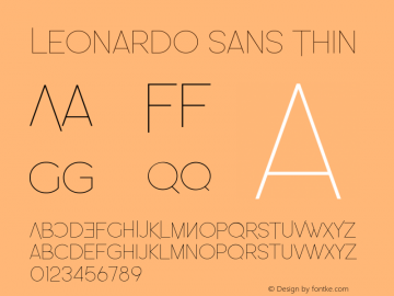 Leonardo Sans Thin 1.005图片样张