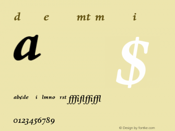 Dante Expert MT Medium Italic 001.003图片样张