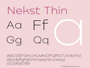 Nekst Thin 1.000图片样张