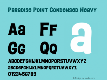 Paradise Point Condensed Heavy 1.000图片样张